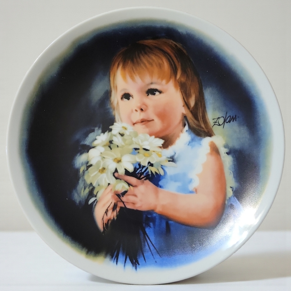 Vtg 81 Donald Zolan's Children Plate For You 4th Issue Pemberton & Oakes Signed